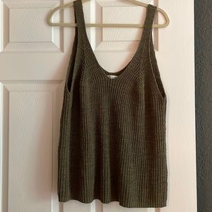 Madewell Sweater Tank - Army Green